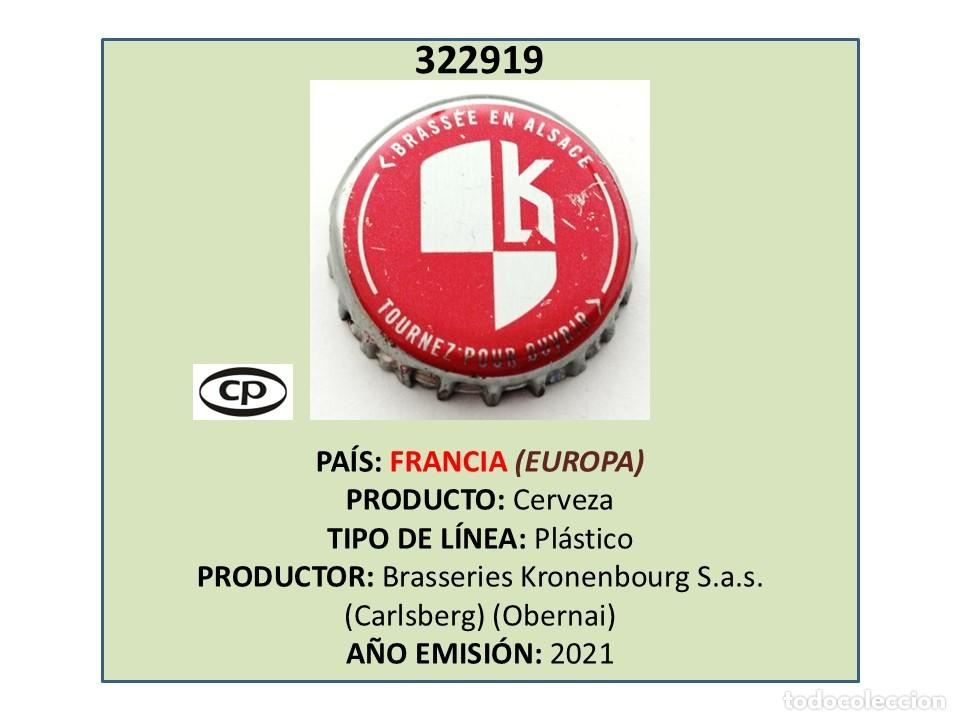 Coleccionismo de cervezas: TAPON CORONA CAPSULA CHAPA CERVEZA KRONENBOURG (FRANCIA)