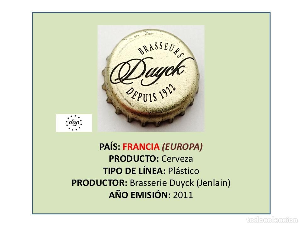 Coleccionismo de cervezas: TAPON CORONA CAPSULA CHAPA CERVEZA DUYCK (FRANCIA)