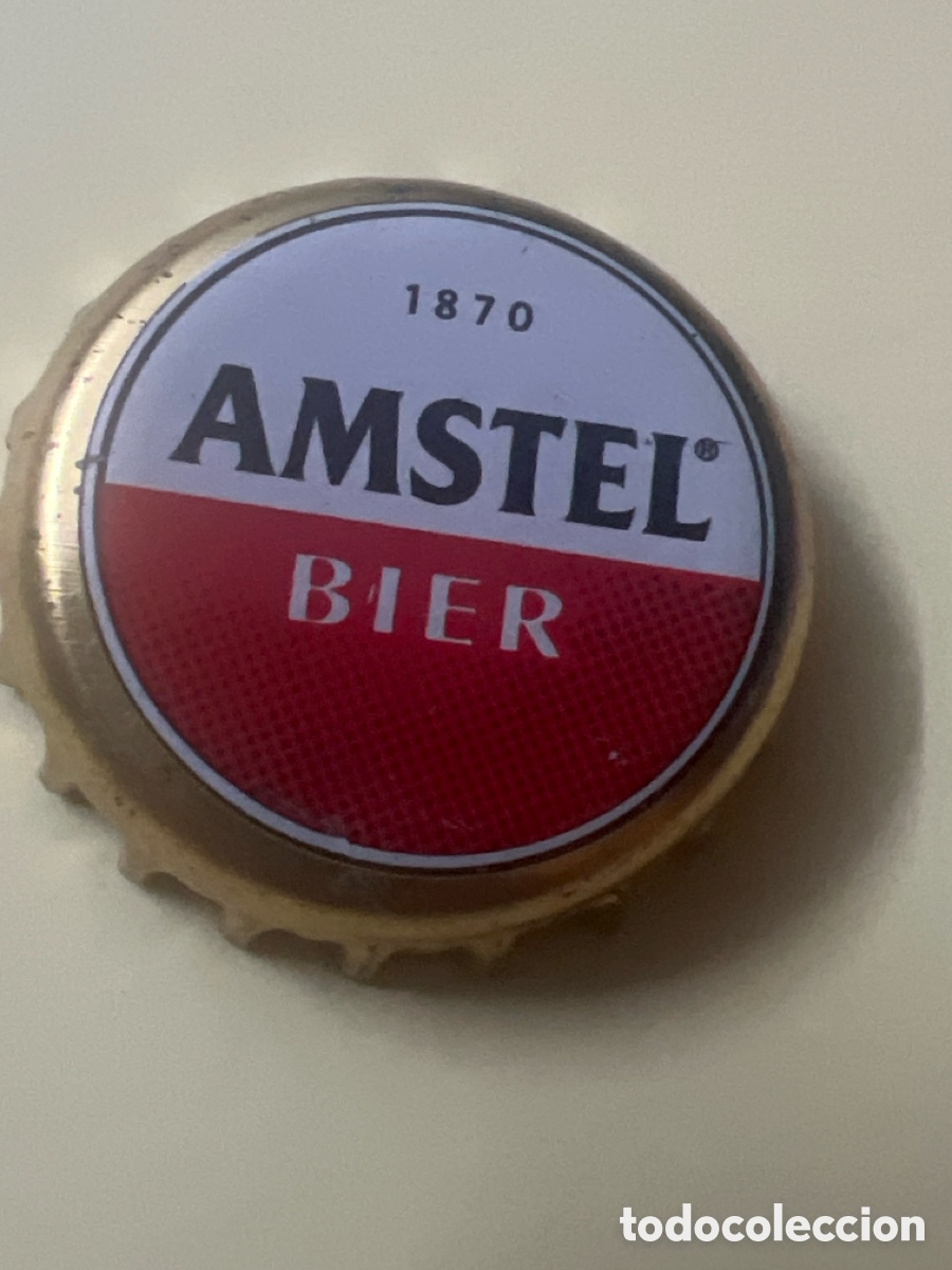 Coleccionismo de cervezas: T4/X112/F1. TAP&Oacute;N CORONA - CHAPA - CROWN CAPS - CERVEZA - AMSTEL BIER
