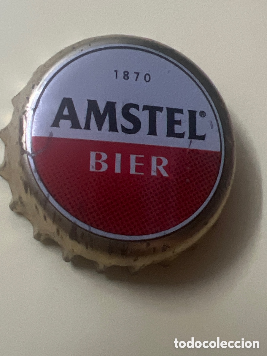 Coleccionismo de cervezas: T4/X112/F2. TAP&Oacute;N CORONA - CHAPA - CROWN CAPS - CERVEZA - AMSTEL BIER