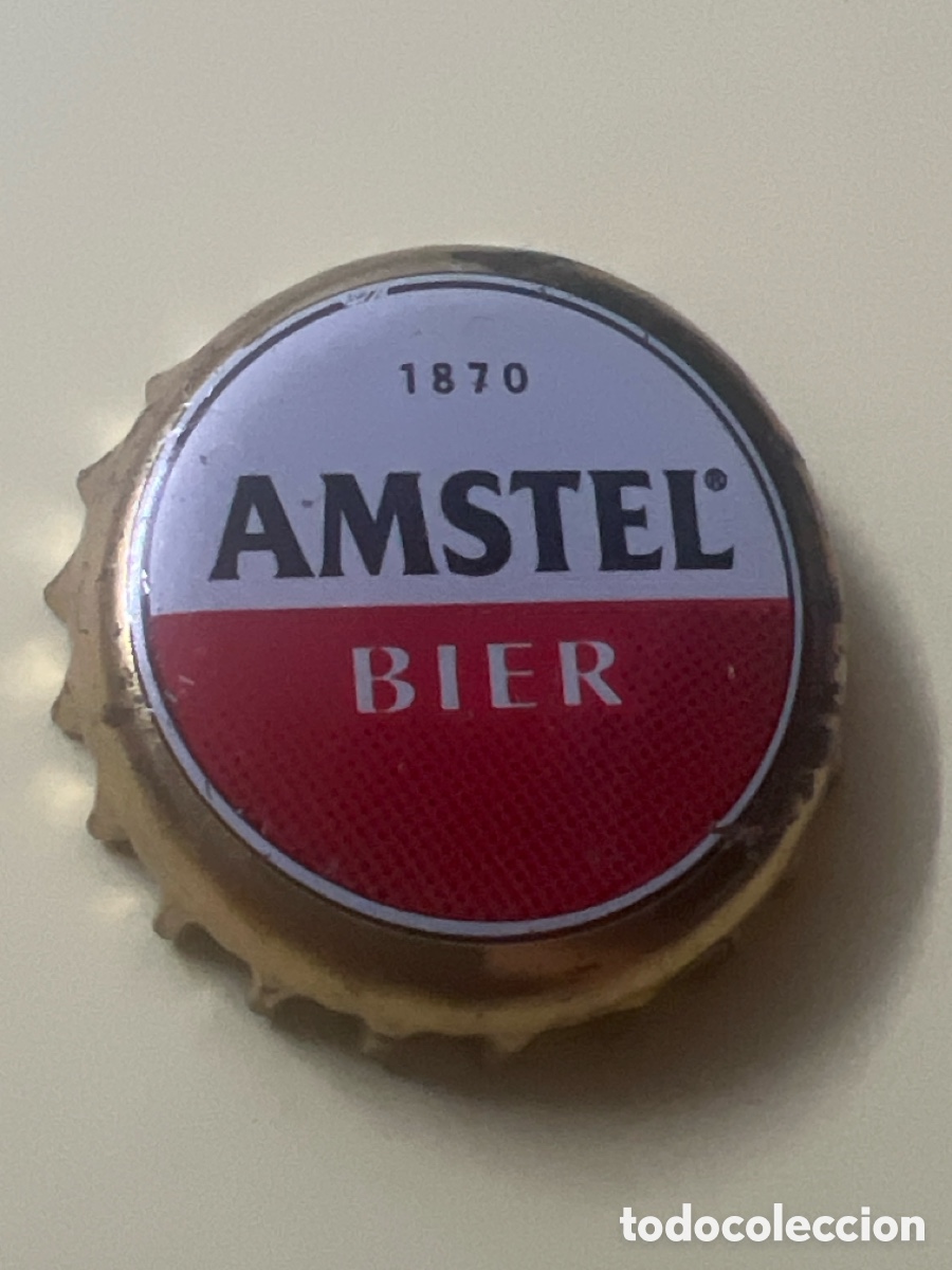 Coleccionismo de cervezas: T4/X112/F3. TAP&Oacute;N CORONA - CHAPA - CROWN CAPS - CERVEZA - AMSTEL BIER