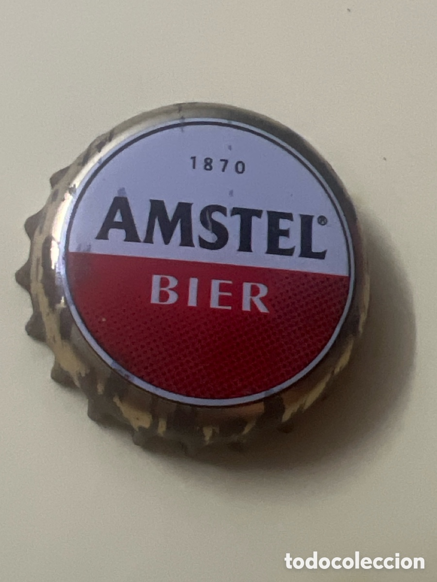 Coleccionismo de cervezas: T4/X112/F4. TAP&Oacute;N CORONA - CHAPA - CROWN CAPS - CERVEZA - AMSTEL BIER