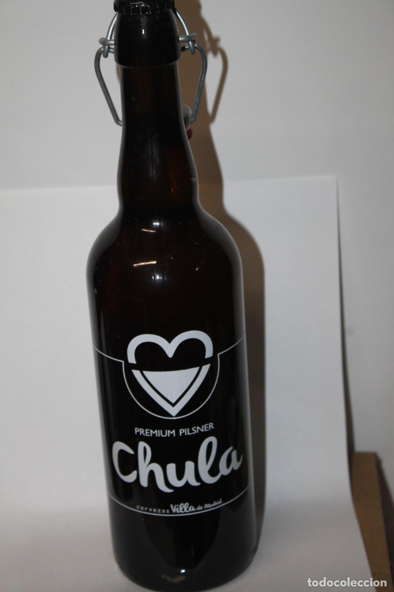Coleccionismo de cervezas: BOTELLA ARTESANAL CHULA, 75 CL. LLENA