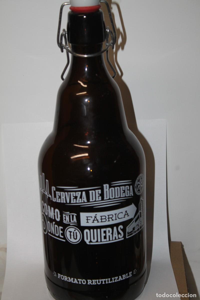 Coleccionismo de cervezas: BOTELLA ESTRELLA GALICIA 2 L, SERIGRAFIADA