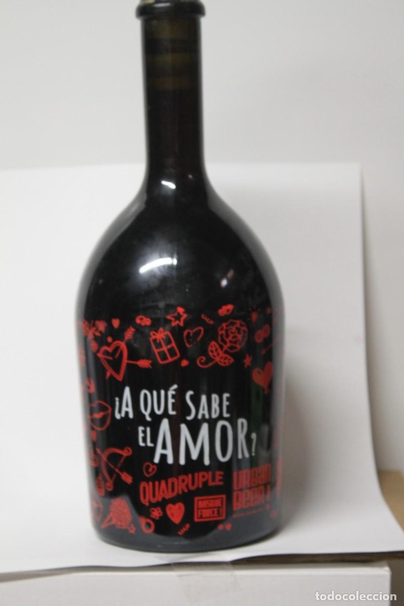 Coleccionismo de cervezas: BOTELLA CERVEZA ARTESANAL &iquest;A QUE SABE EL AMOR? 75 CL. LLENA