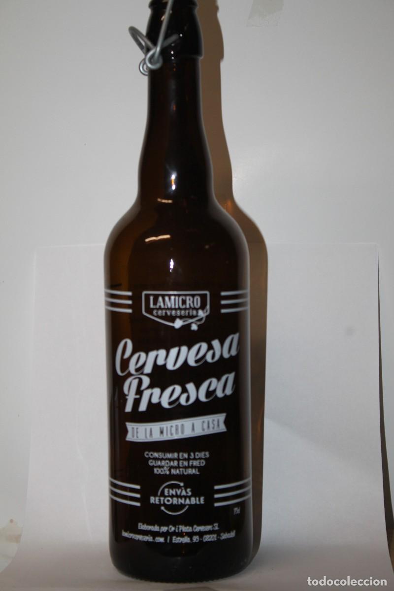 Coleccionismo de cervezas: BOTELLA MICROCERVECERIA, CERVEZA FRESCA, 75 CL