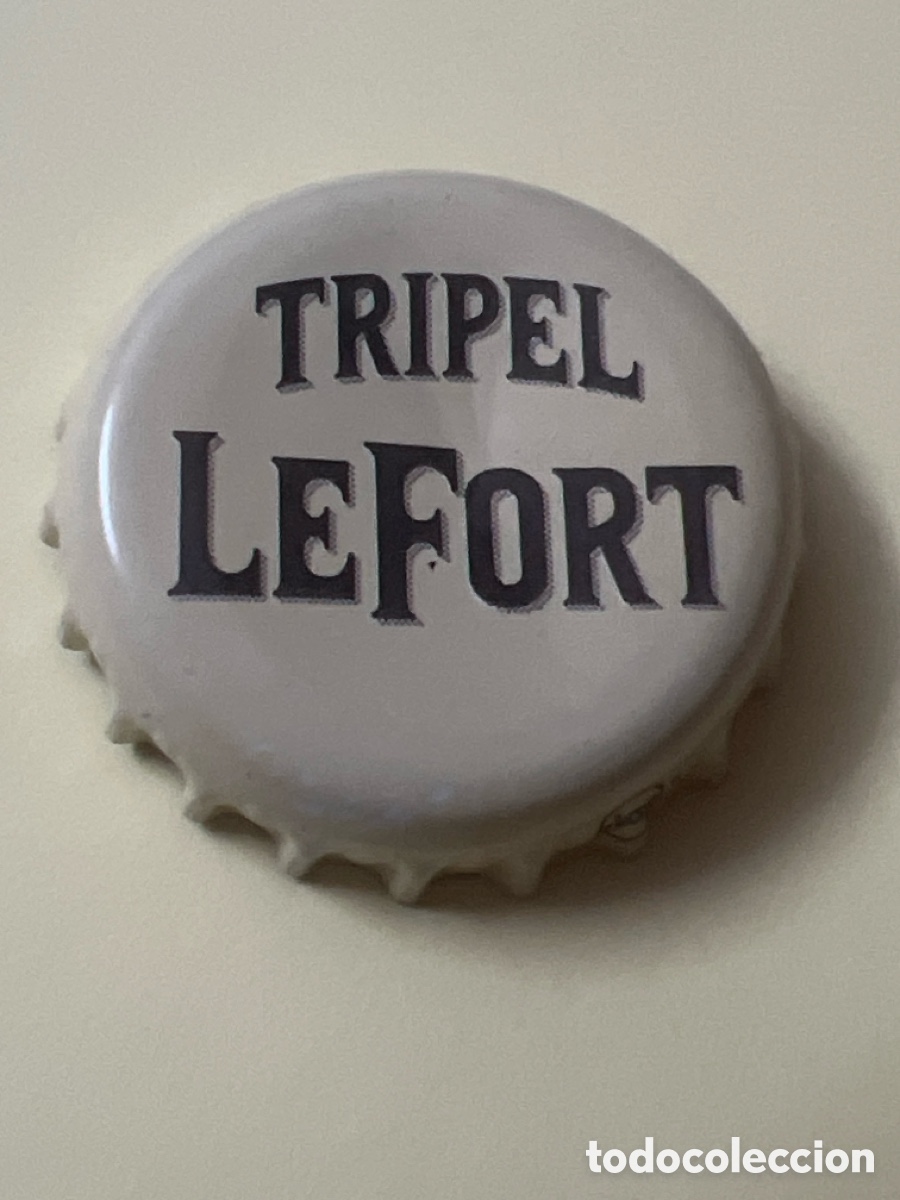 Coleccionismo de cervezas: T4/X112/H1. Chapa tap&oacute;n corona de la cerveza belga LEFORT TRIPEL