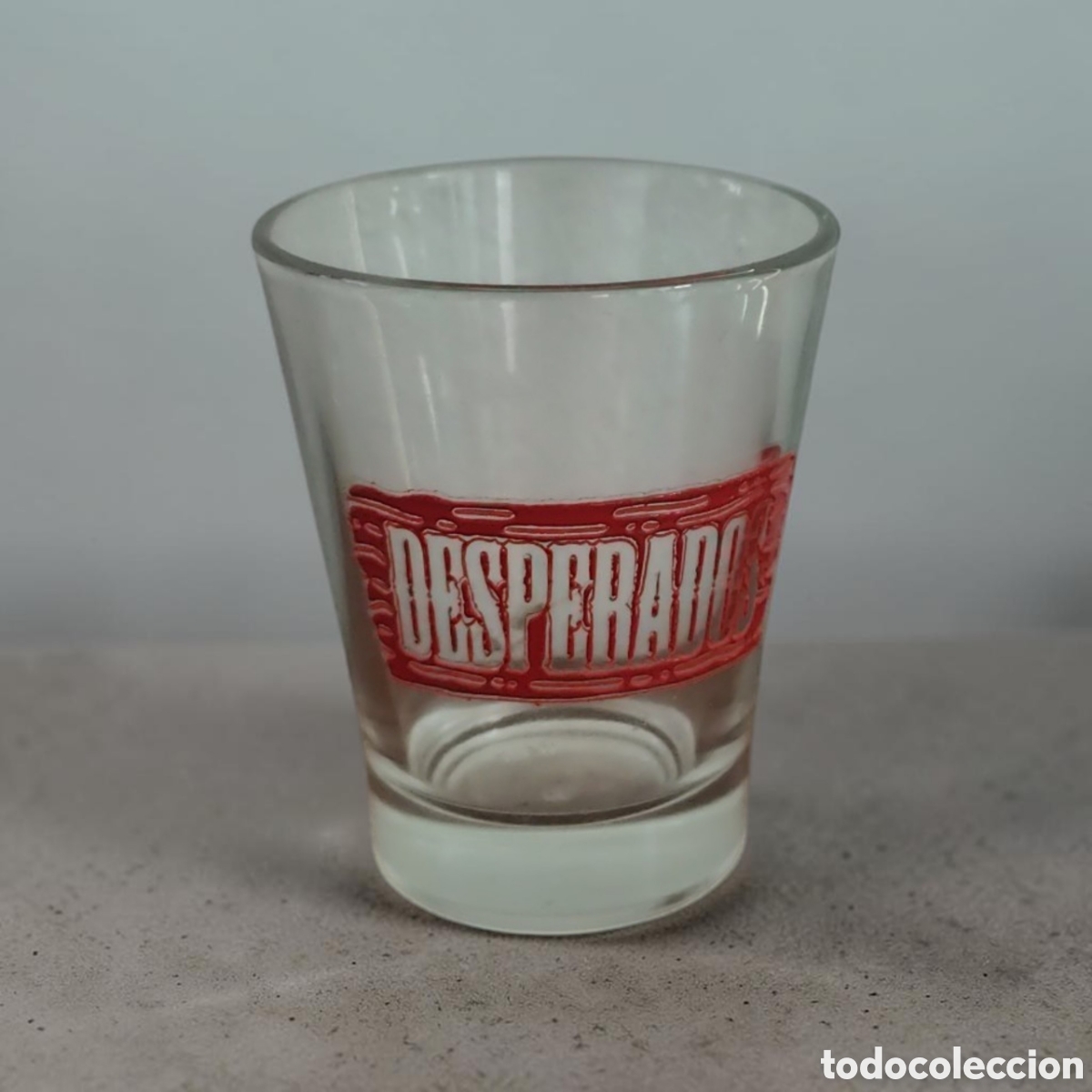 Coleccionismo de cervezas: :::: EN40 - VASO TAMA&Ntilde;O CHUPITO DESPERADOS