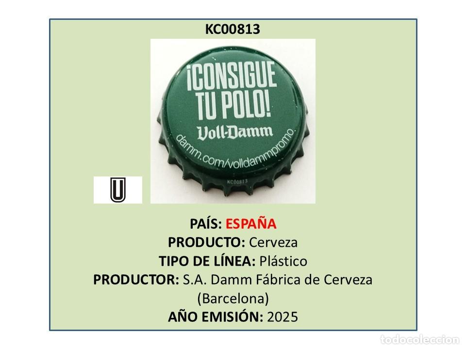 Coleccionismo de cervezas: TAPON CORONA CAPSULA CHAPA CERVEZA VOLL-DAMM (ESPA&Ntilde;A)