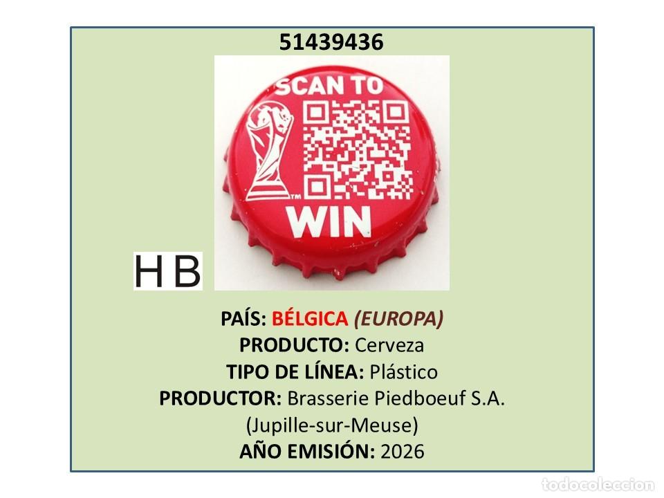 Coleccionismo de cervezas: TAPON CORONA CAPSULA CHAPA CERVEZA JUPILER SCAN TO WIN (FIFA WOLRD CUP 2026) (B&Eacute;LGICA)