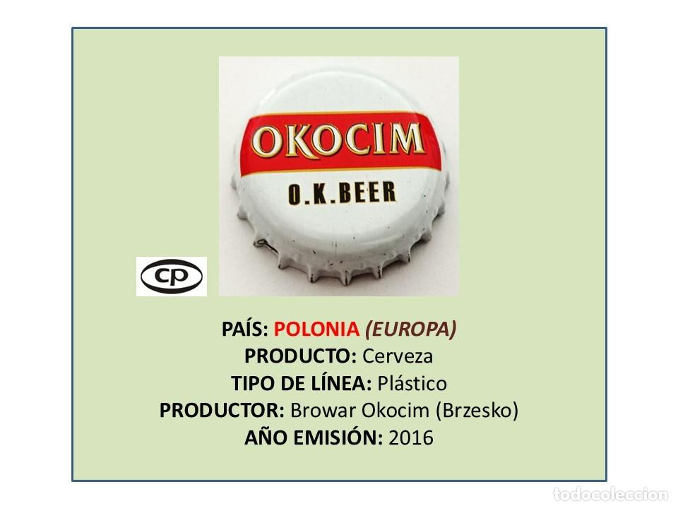 Coleccionismo de cervezas: TAPON CORONA CAPSULA CHAPA CERVEZA OKOCIM (POLONIA)