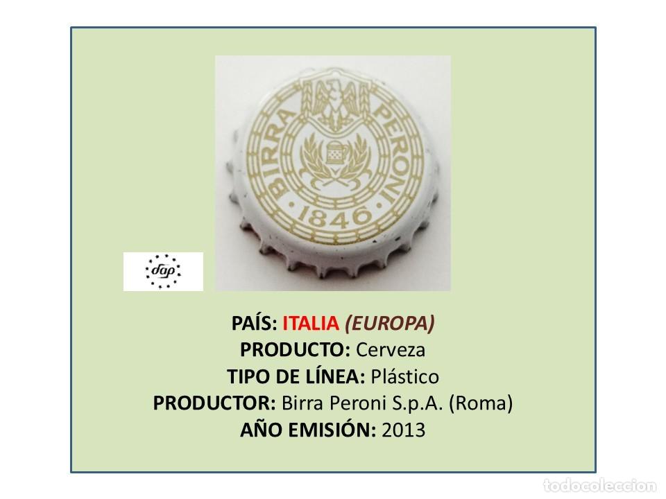 Coleccionismo de cervezas: TAPON CORONA CAPSULA CHAPA CERVEZA PERONI (ITALIA)