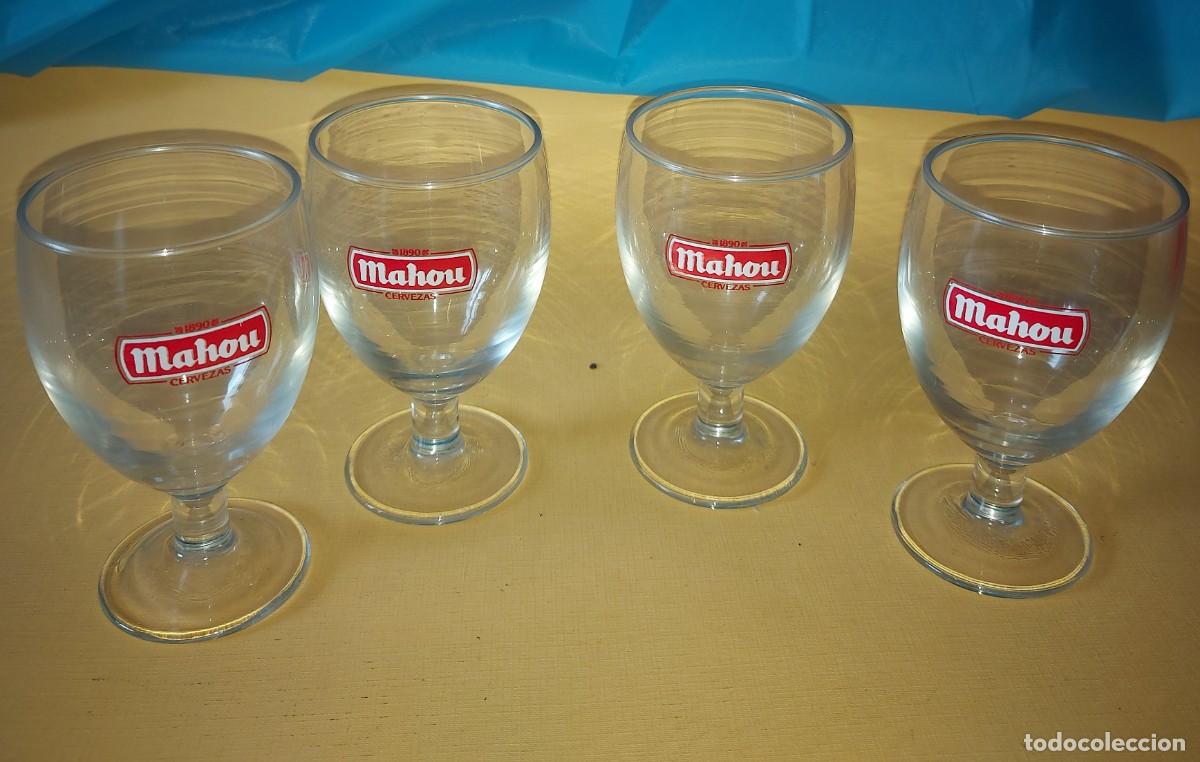 Coleccionismo de cervezas: CERVEZA MAHOU, ANTIGUOS VASOS, COPAS DE CRISTAL