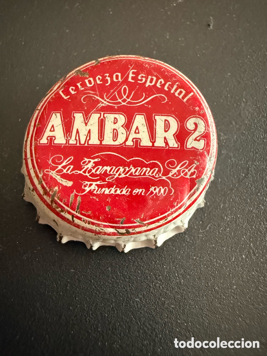 Coleccionismo de cervezas: Chapa. Cerveza. AMBAR 2. Tap&oacute;n Corona