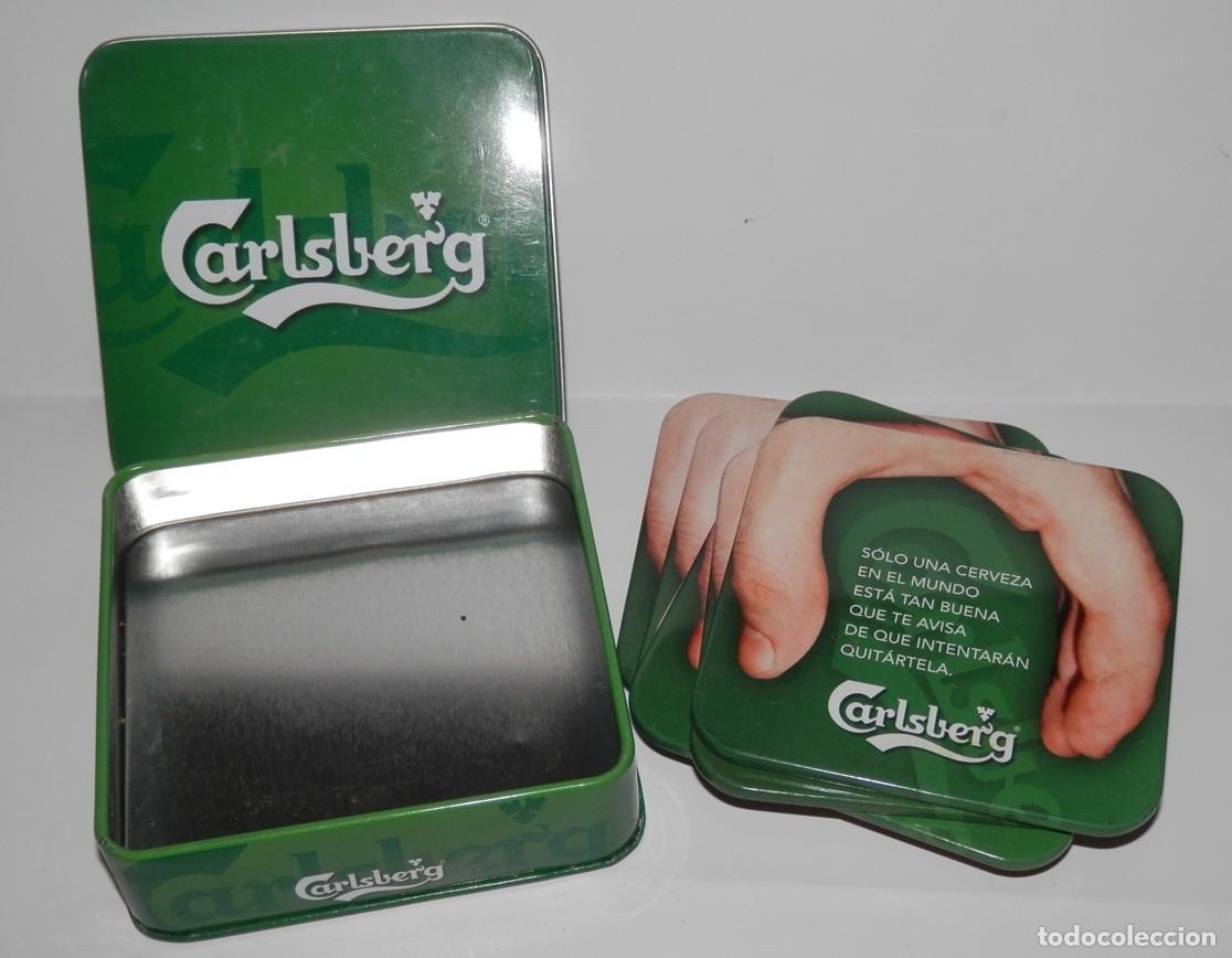 Coleccionismo de cervezas: CAJA CON 6 POSAVASOS DE LA CERVEZA CARLSBERG