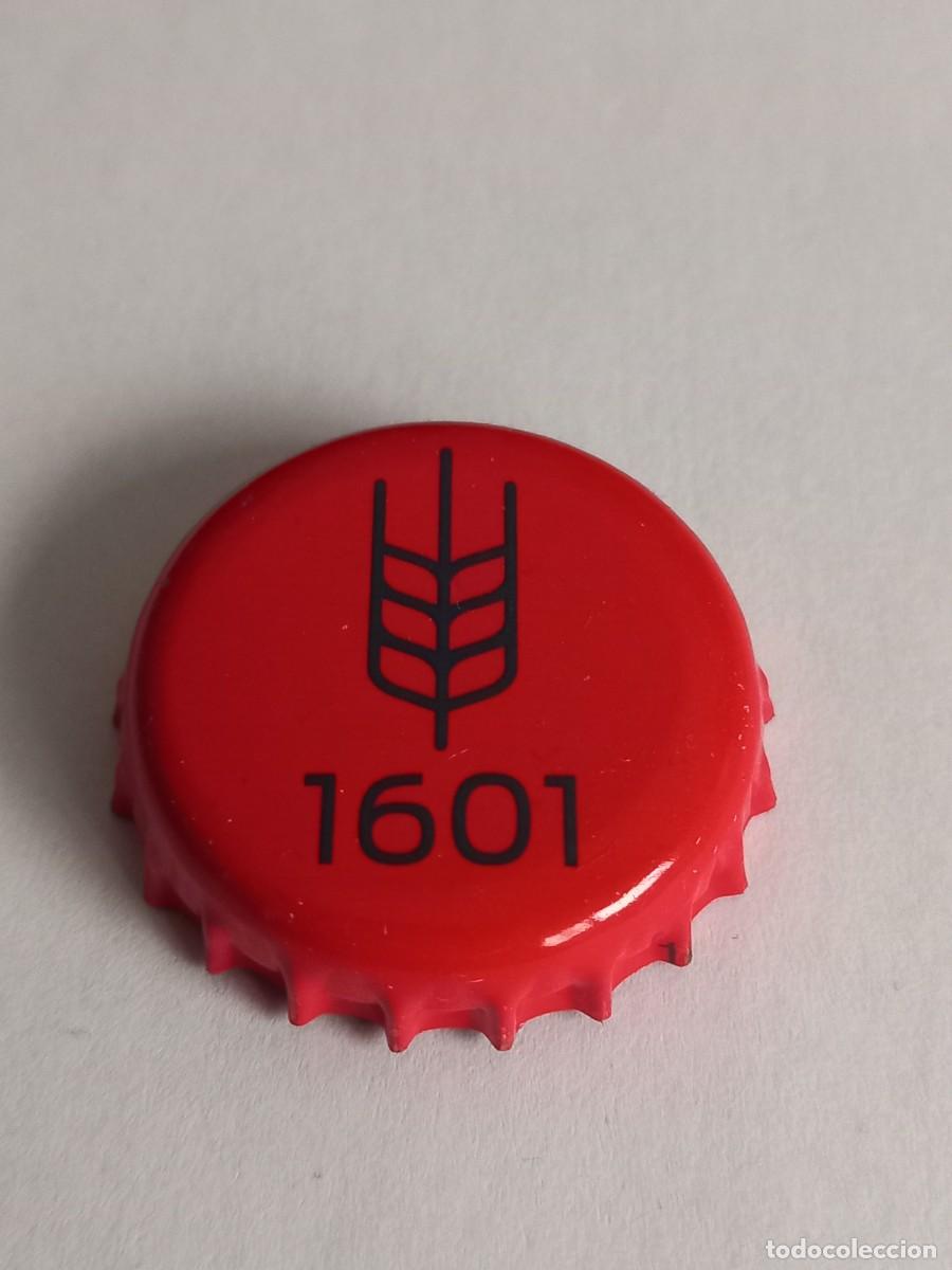 Coleccionismo de cervezas: CHAPA CERVEZA 1601, FACTOR&Iacute;A U