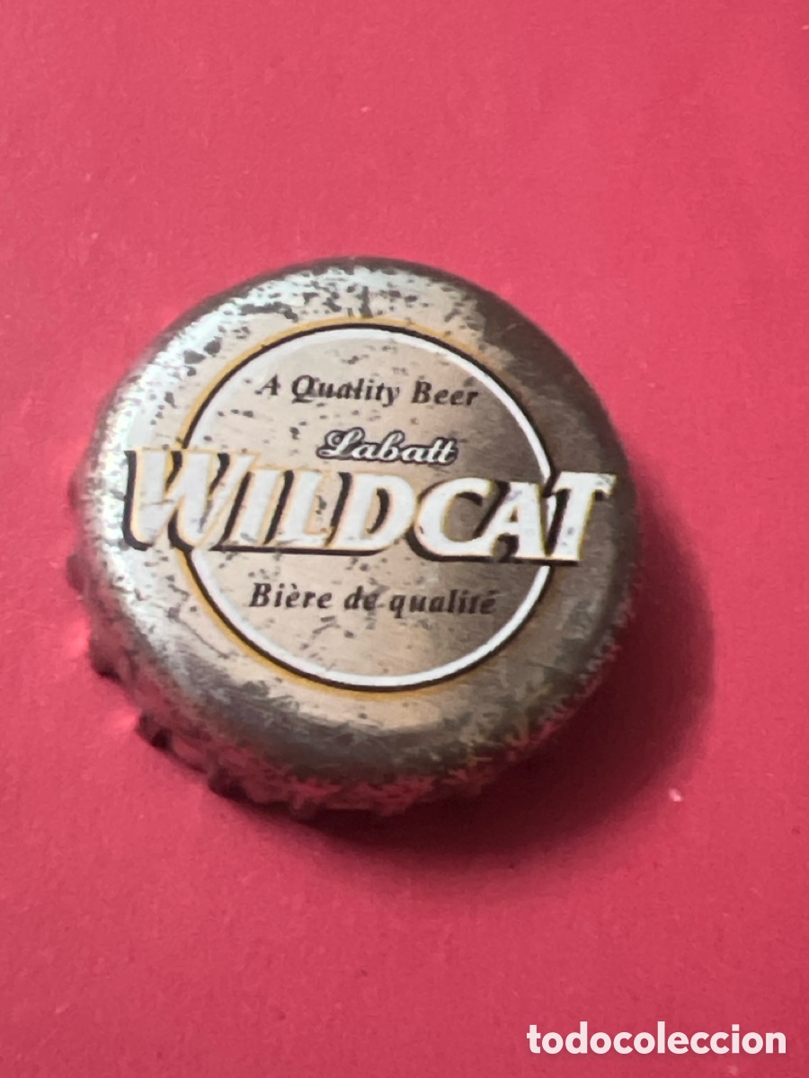 Coleccionismo de cervezas: T4/X116/A5. Labatt Wildcat A Quality Beer Bi&egrave;re de qualit&eacute; CHAPA CERVEZA - CANAD&Aacute;