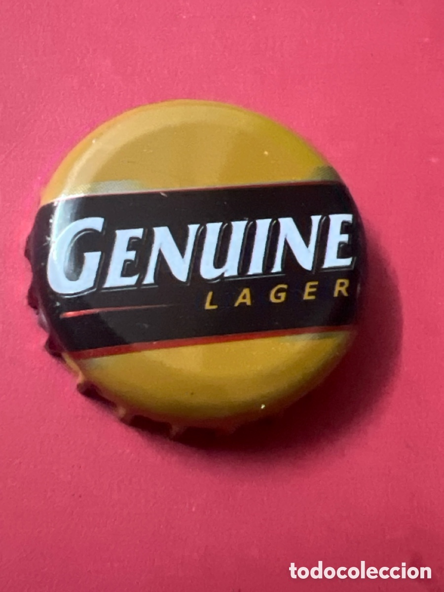 Coleccionismo de cervezas: T4/X116/C2. CHAPA CERVEZA - Genuine Lager - CANAD&Aacute;