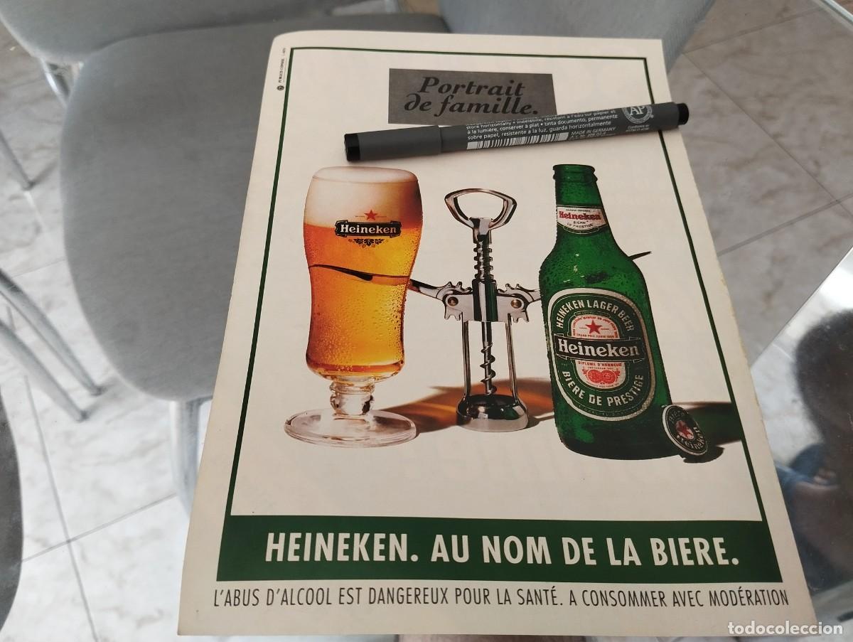 Coleccionismo de cervezas: CERVEZA HEINEKEN ANUNCIO PUBLICIDAD REVISTA FRANCESA 1995 BINITO PARA ENMARCAR