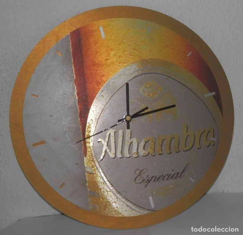 Coleccionismo de cervezas: RELOJ DE PARED DE LA CERVEZA ALHAMBRA