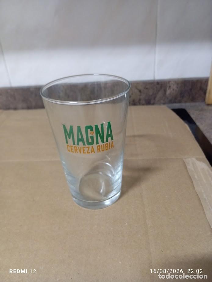 Coleccionismo de cervezas: VASO CERVEZA RUBIA MAGNA