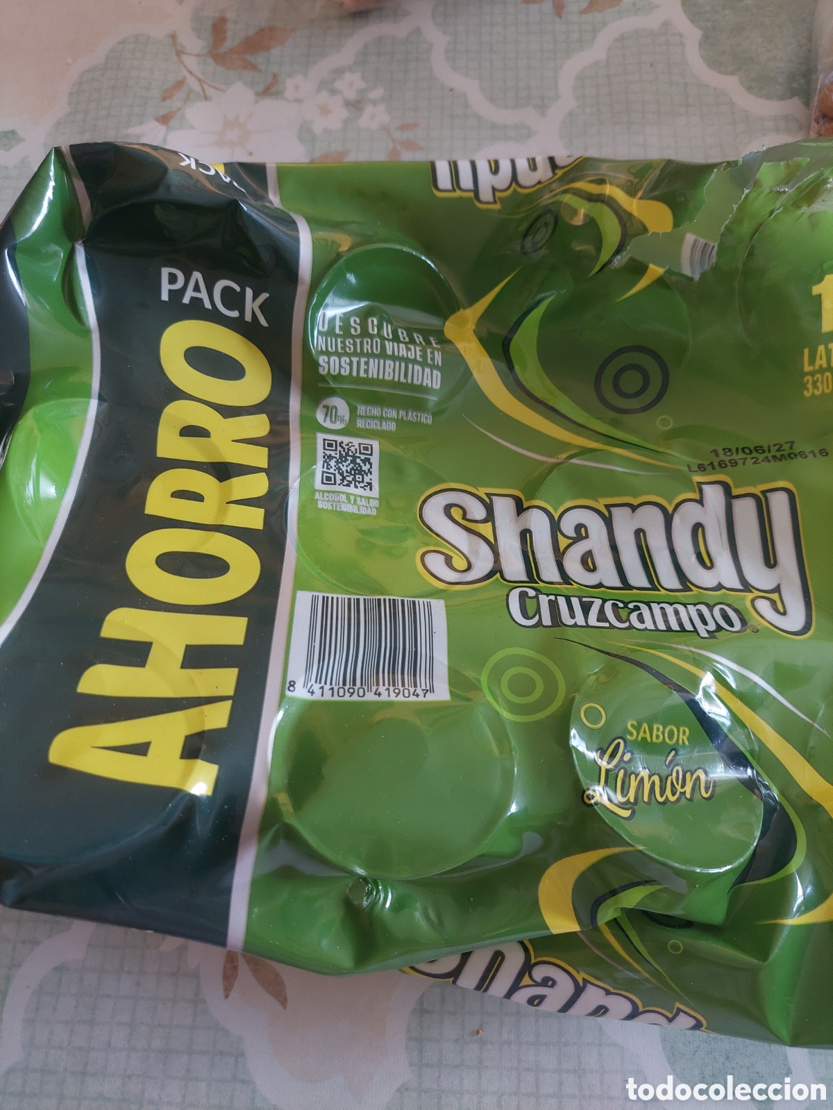 Coleccionismo de cervezas: EMBOLTORIO SHANDY CRUZCAMPO CERVEZA LIMON PACK AHORRO