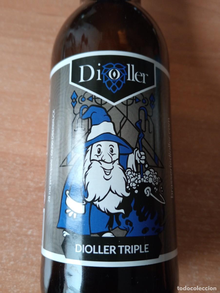 Coleccionismo de cervezas: BONITA BOTELLA DE CERVEZA ARTESANA ARTESANAL VACIA DE ALSACIA FRANCIA DIOLLER TRIPLE DUENDE