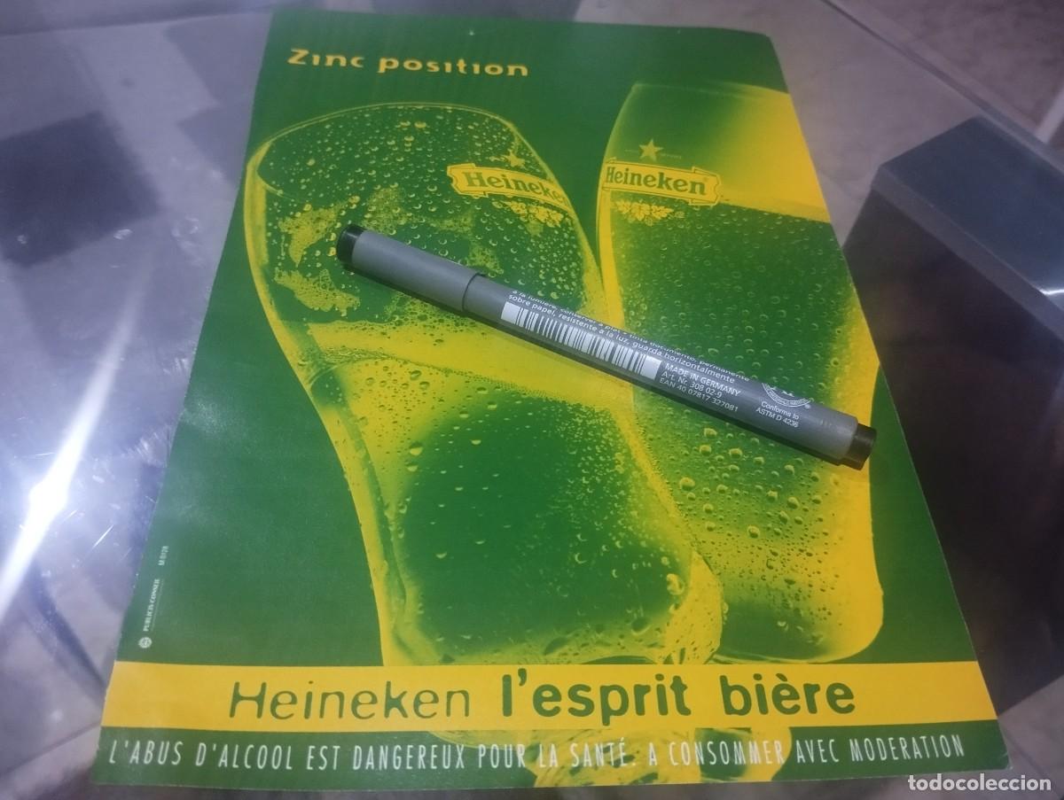Coleccionismo de cervezas: CERVEZA HEINEKEN ANUNCIO PUBLICIDAD REVISTA FRANCESA 1996 BONITO PARA ENMARCAR