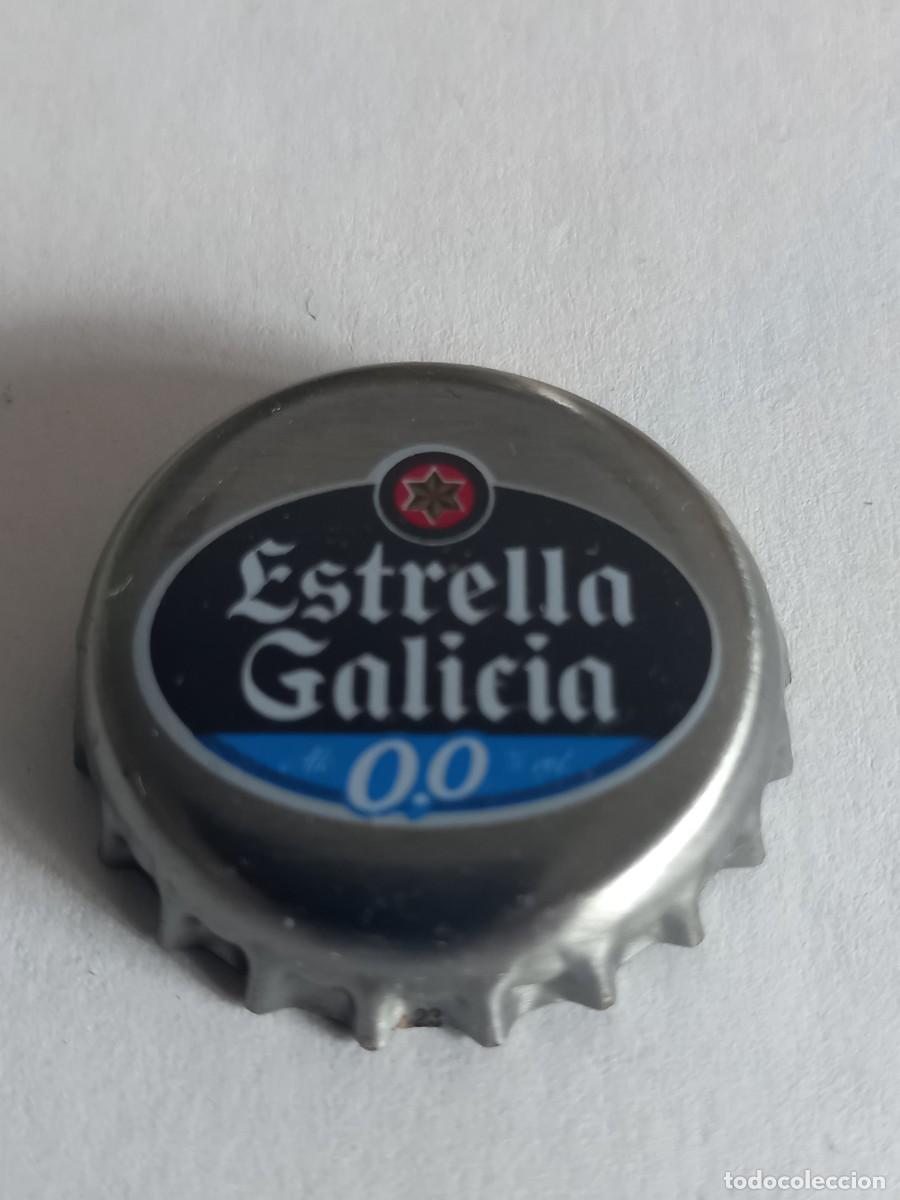 Coleccionismo de cervezas: CHAPA CERVEZA ESTRELLA GALICIA 0,0. FACTOR&Iacute;A NEW BOX