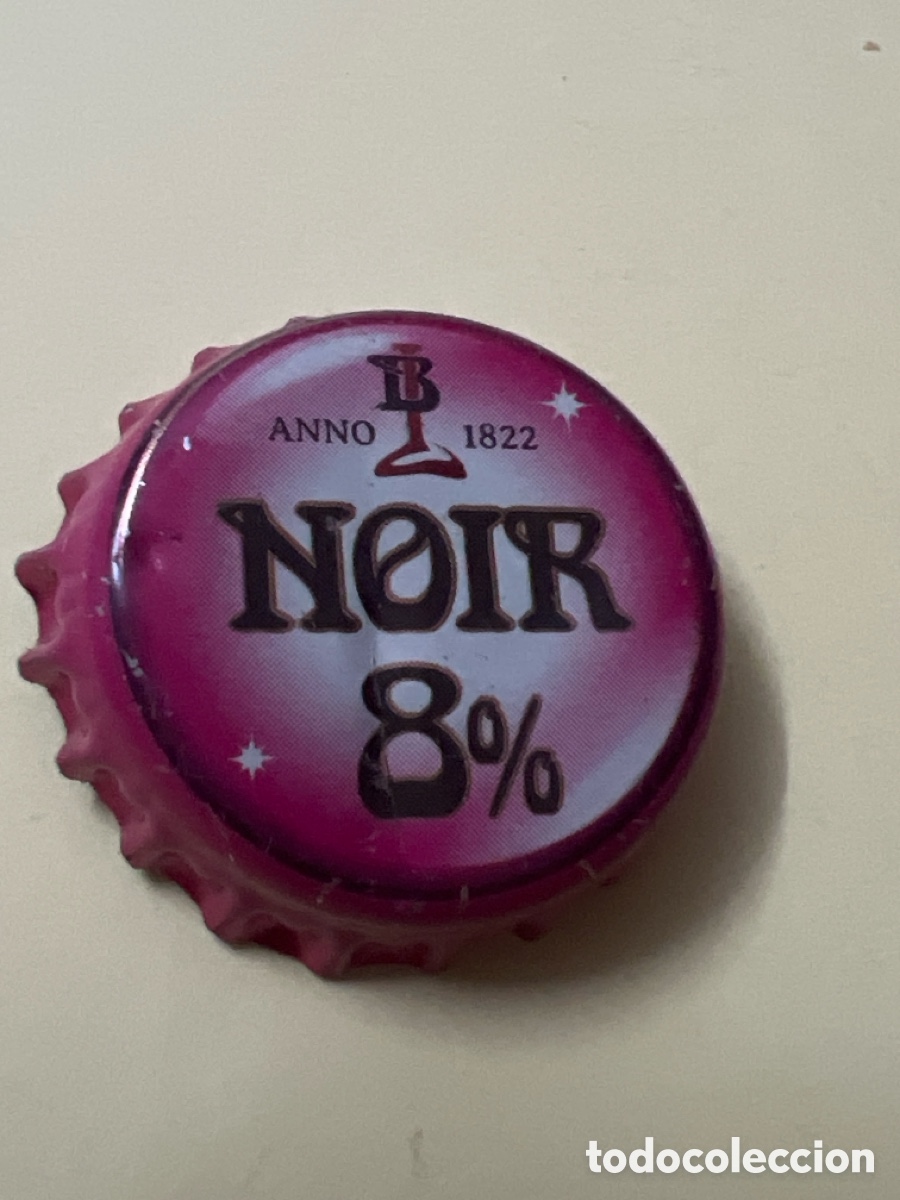 Coleccionismo de cervezas: T4/X115/P2. CHAPA CERVEZA - Noir 8% BL Anno 1822 - B&Eacute;LGICA