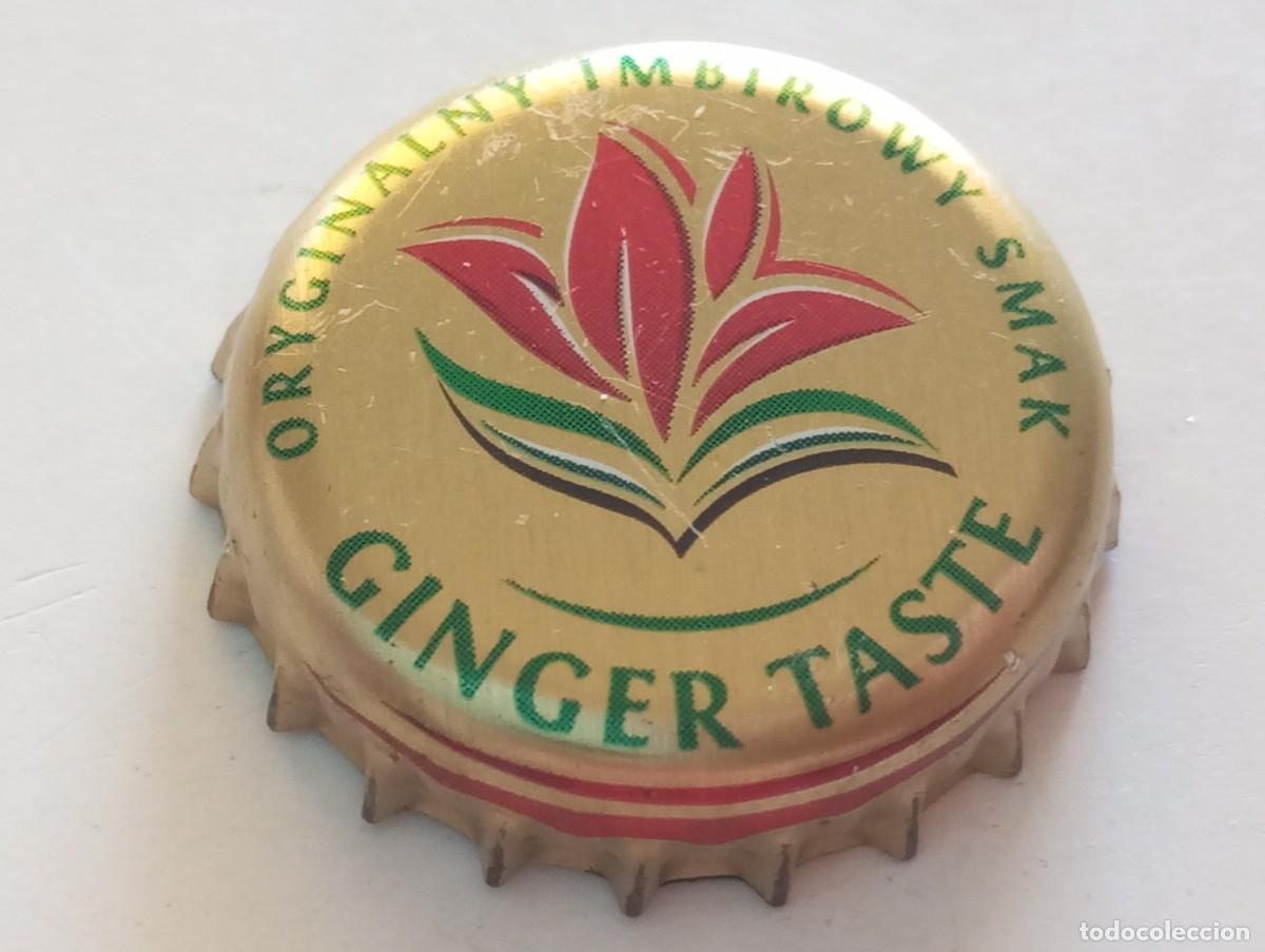 Coleccionismo de cervezas: Chapa tap&oacute;n corona de la cerveza polaca GINGER TASTE ORYGINALNY IMBIROWY SMAK