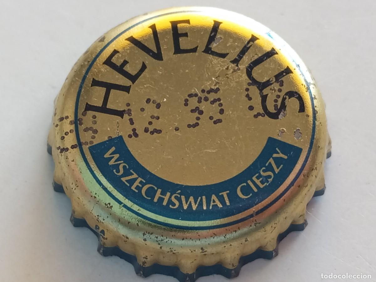 Coleccionismo de cervezas: Chapa tap&oacute;n corona de la cerveza polaca HEVELIUS WSZECHSWIAT CIESZY