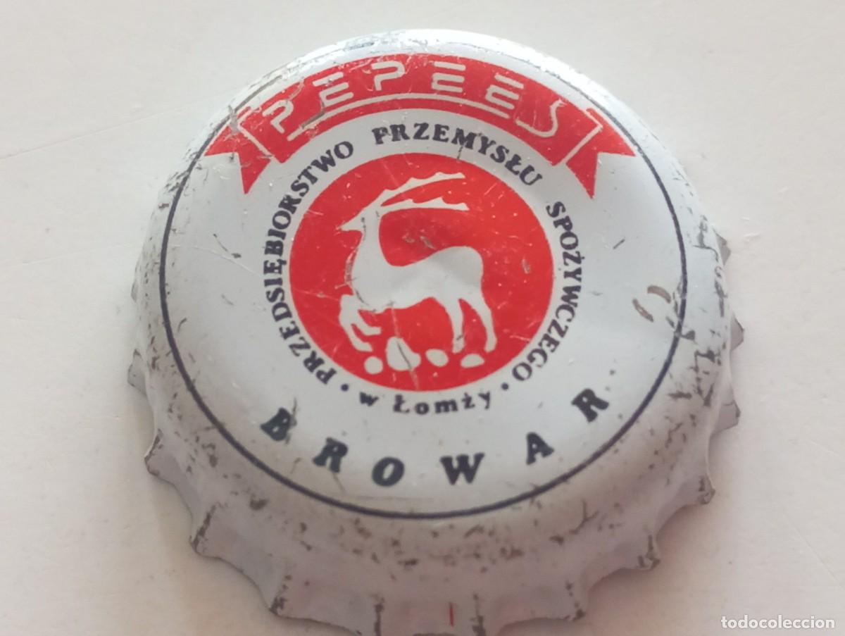 Coleccionismo de cervezas: Chapa tap&oacute;n corona de la cerveza polaca PEPEES BROWAR