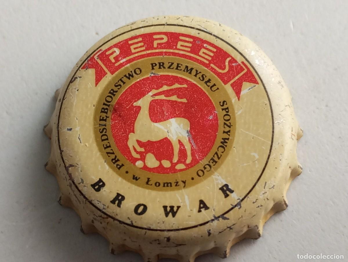 Coleccionismo de cervezas: Chapa tap&oacute;n corona de la cerveza polaca PEPEES BROWAR