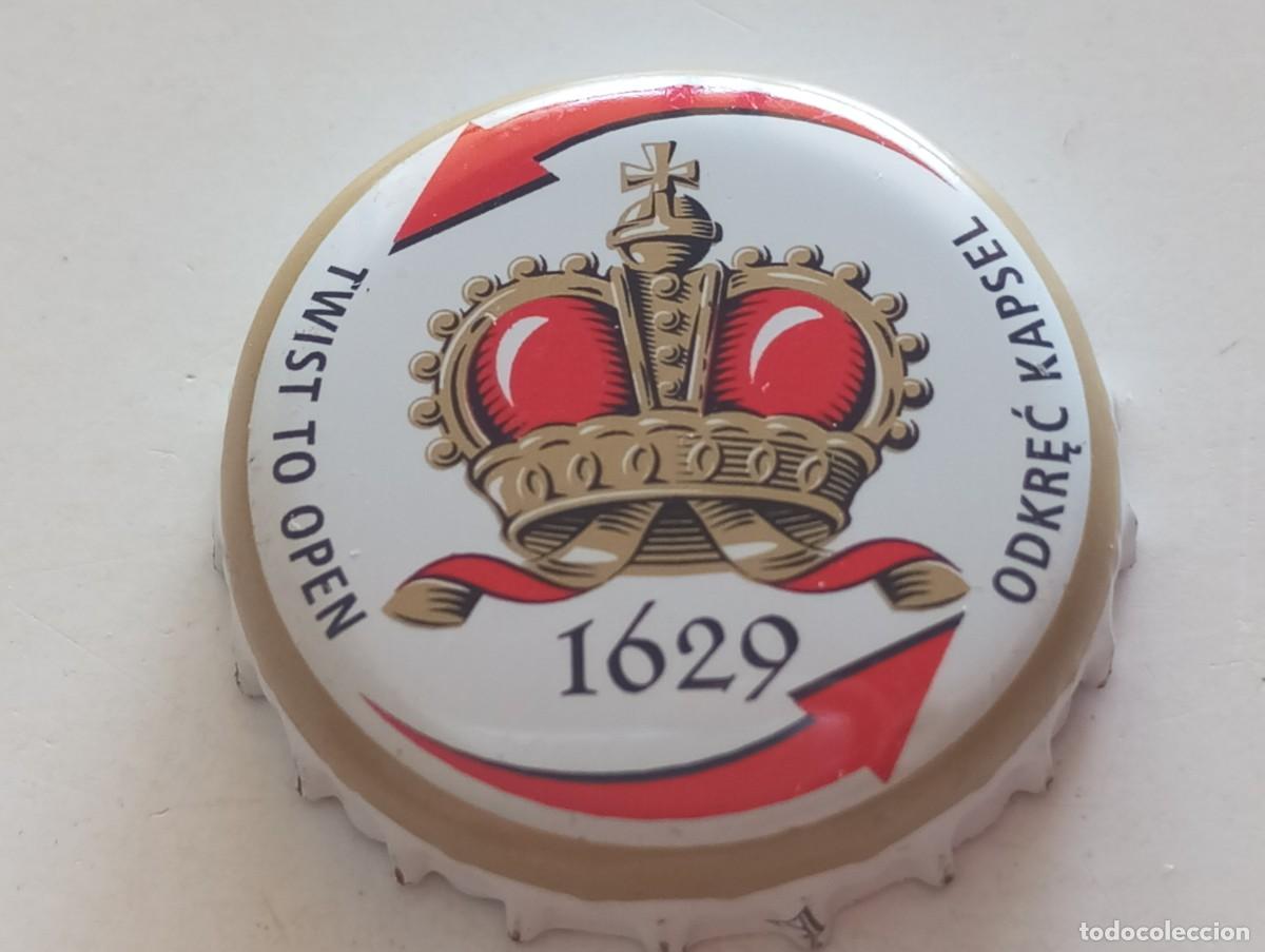 Coleccionismo de cervezas: Chapa tap&oacute;n corona de la cerveza polaca TYSKIE 1629 (TWIST TO OPEN - ODKREC KAPSEL)