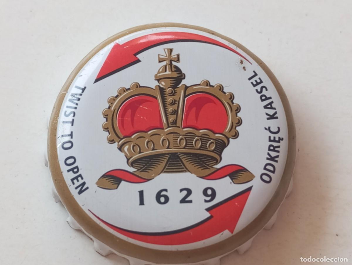 Coleccionismo de cervezas: Chapa tap&oacute;n corona de la cerveza polaca TYSKIE 1629 (TWIST TO OPEN - ODKREC KAPSEL)