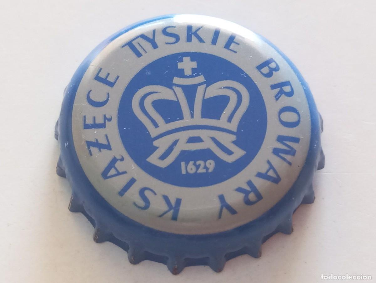 Coleccionismo de cervezas: Chapa tap&oacute;n corona de la cerveza polaca TYSKIE BROWARY KSIAZECE