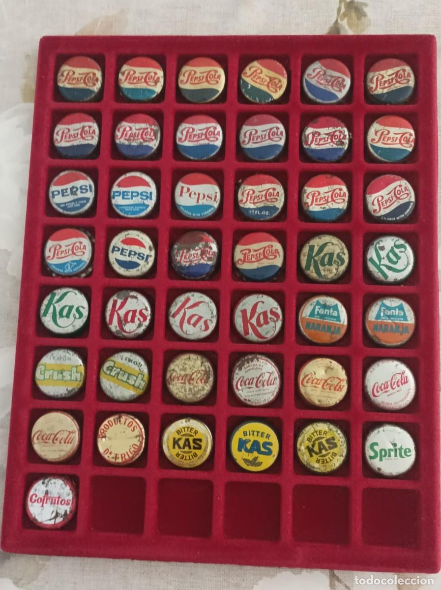 Coleccionismo de cervezas: Chapas tapon corona antiguas pepsi,coca cola, kas,crush