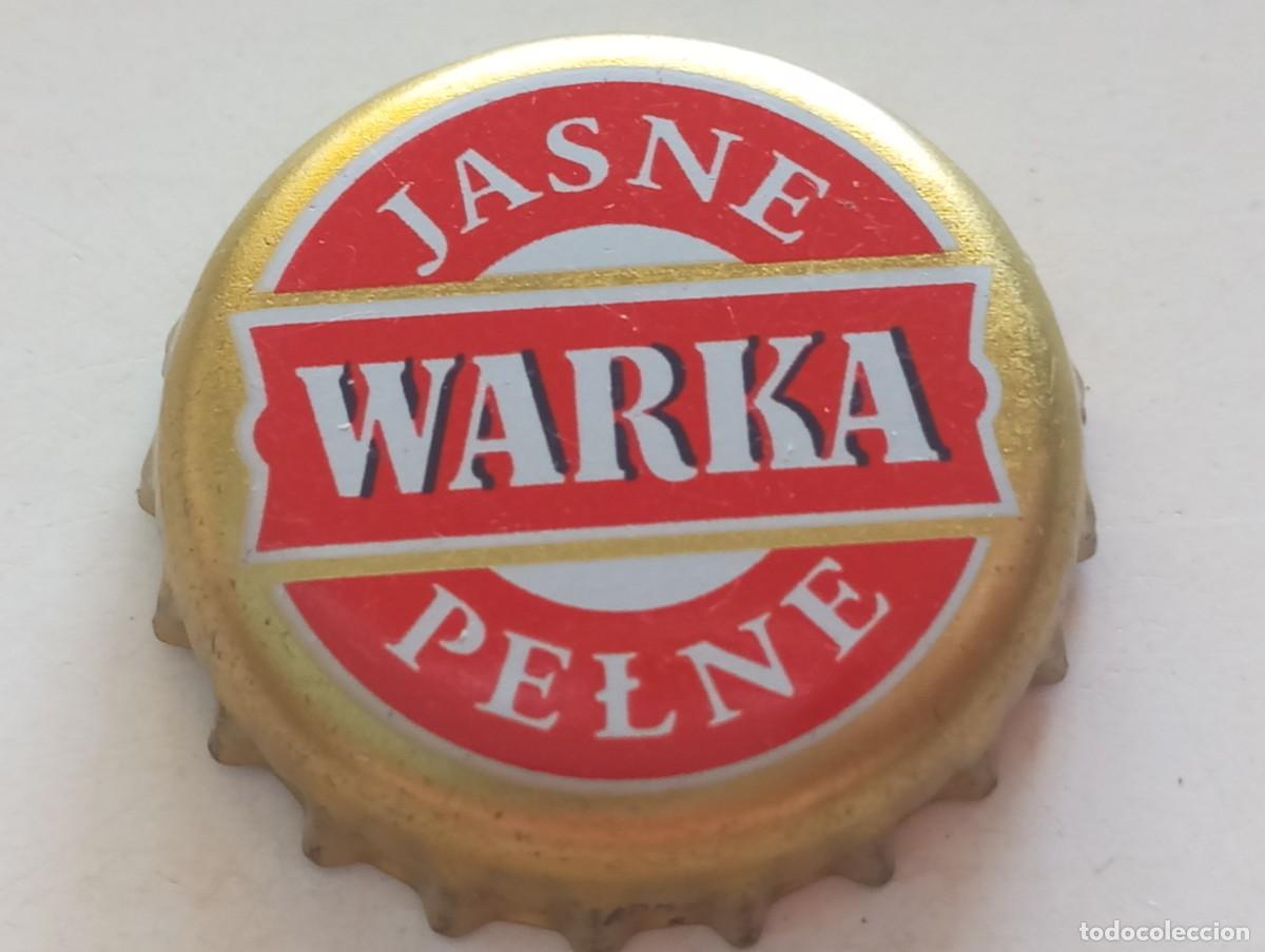 Coleccionismo de cervezas: Chapa tap&oacute;n corona de la cerveza polaca WARKA JASNE PELNE