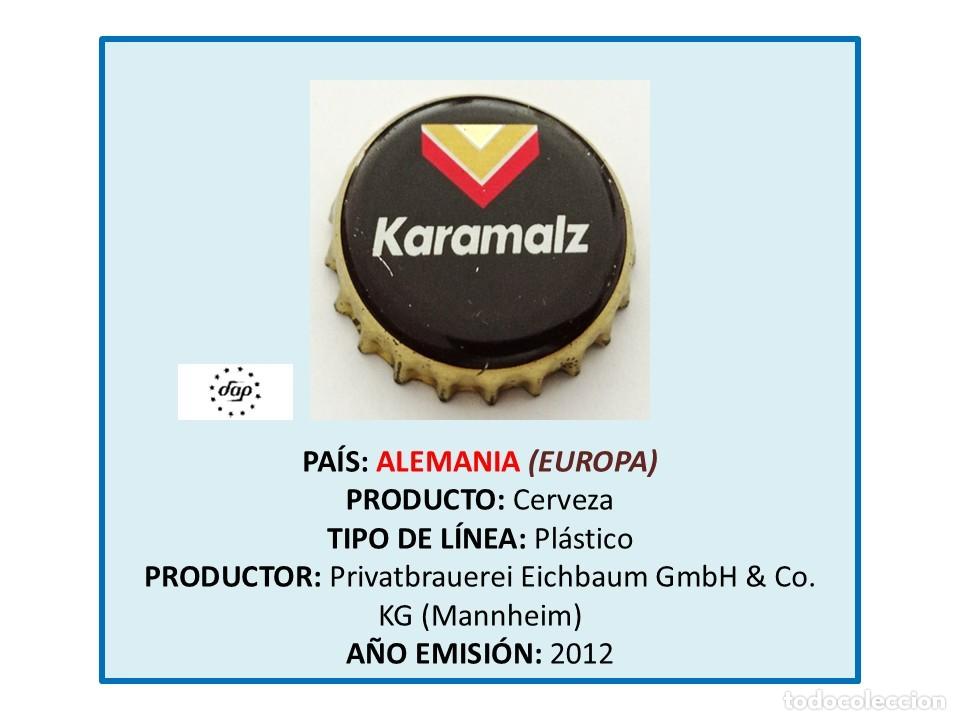Coleccionismo de cervezas: TAPON CORONA CAPSULA CHAPA CERVEZA BEBIDA DE MALTA KARAMALZ (ALEMANIA)