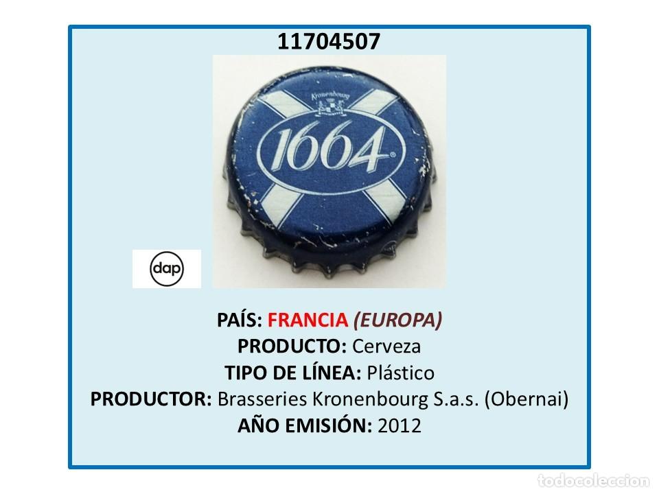 Coleccionismo de cervezas: TAPON CORONA CAPSULA CHAPA CERVEZA KRONENBOURG 1664 (FRANCIA)