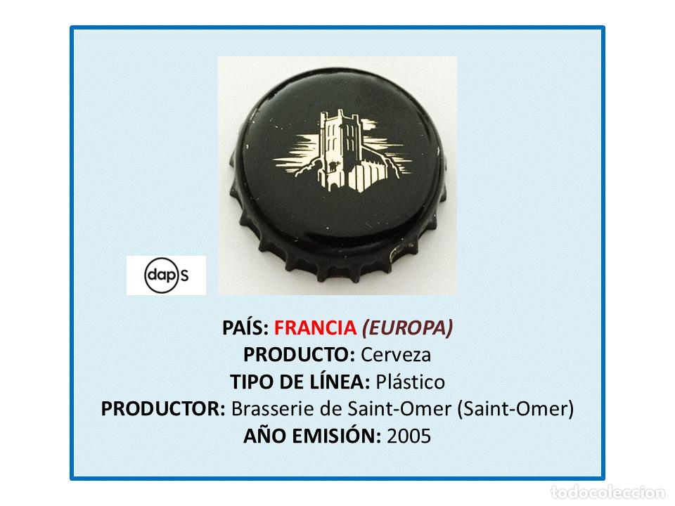 Coleccionismo de cervezas: TAPON CORONA CAPSULA CHAPA CERVEZA SAINT-OMER (FRANCIA)