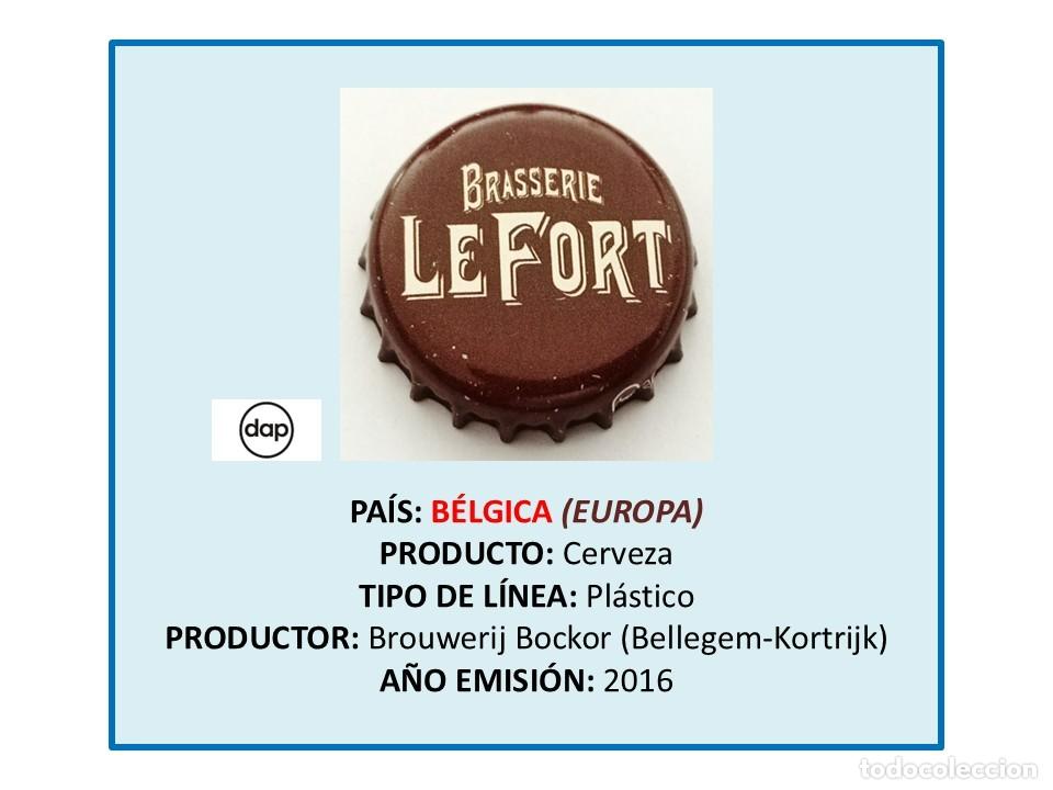 Coleccionismo de cervezas: TAPON CORONA CAPSULA CHAPA CERVEZA LE FORT (B&Eacute;LGICA)