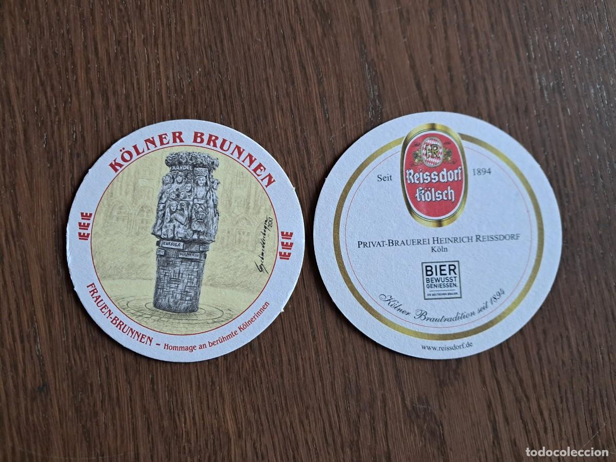 Coleccionismo de cervezas: posavasos de cerveza, Reissdorf Kolsch.