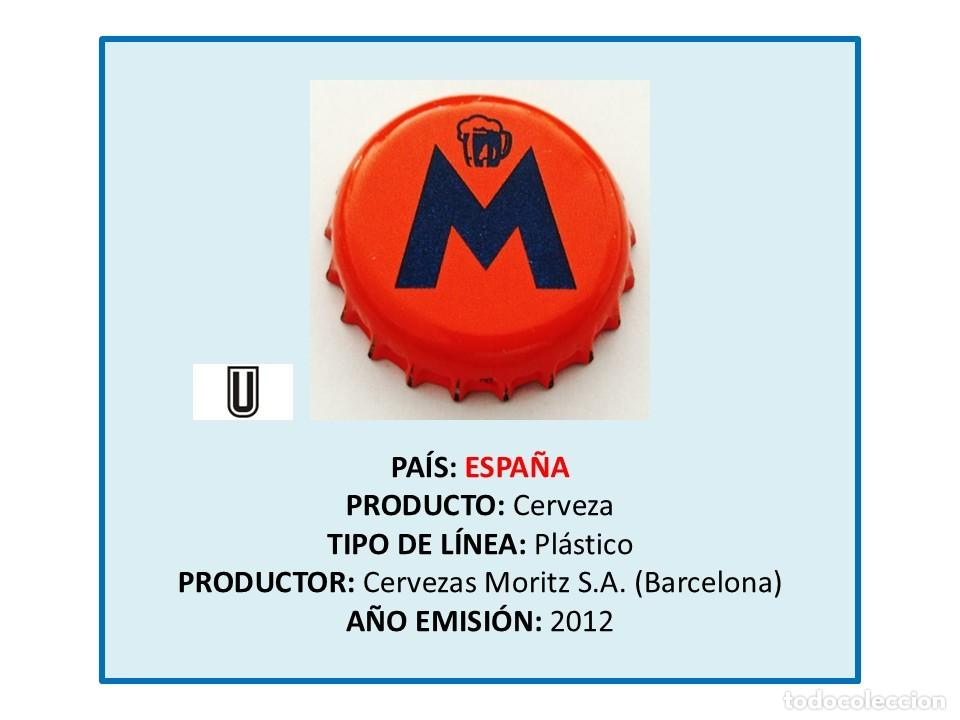 Coleccionismo de cervezas: TAPON CORONA CAPSULA CHAPA CERVEZA MORITZ EPIDOR (ESPA&Ntilde;A)