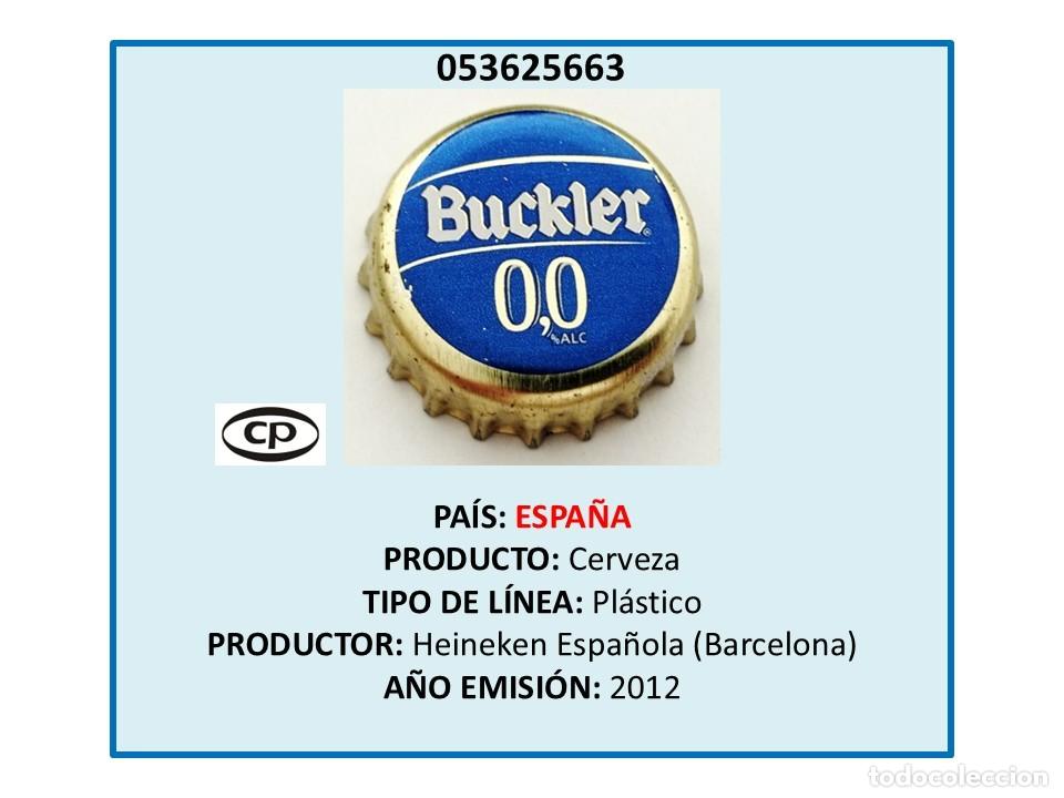 Coleccionismo de cervezas: TAPON CORONA CAPSULA CHAPA CERVEZA BUCKLER 0,0% ALC. (ESPA&Ntilde;A)