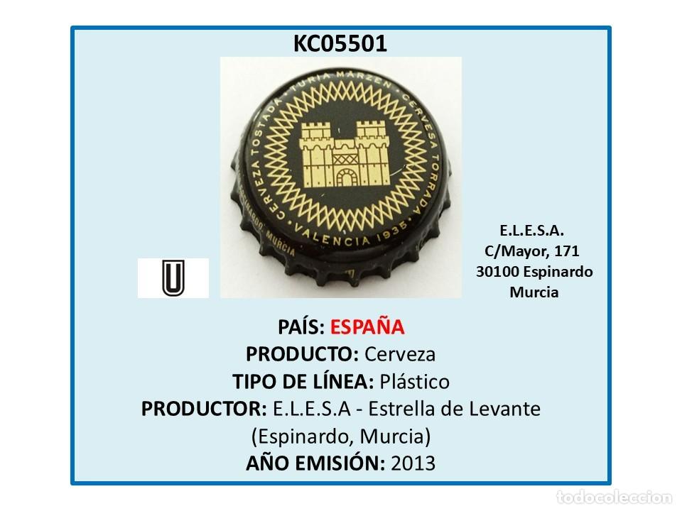 Coleccionismo de cervezas: TAPON CORONA CAPSULA CHAPA CERVEZA TURIA TOSTADA (ESPA&Ntilde;A)