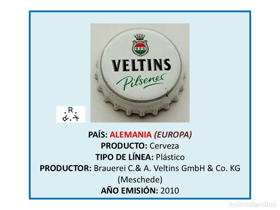 Coleccionismo de cervezas: TAPON CORONA CAPSULA CHAPA CERVEZA VELTINS PILSENER (ALEMANIA)