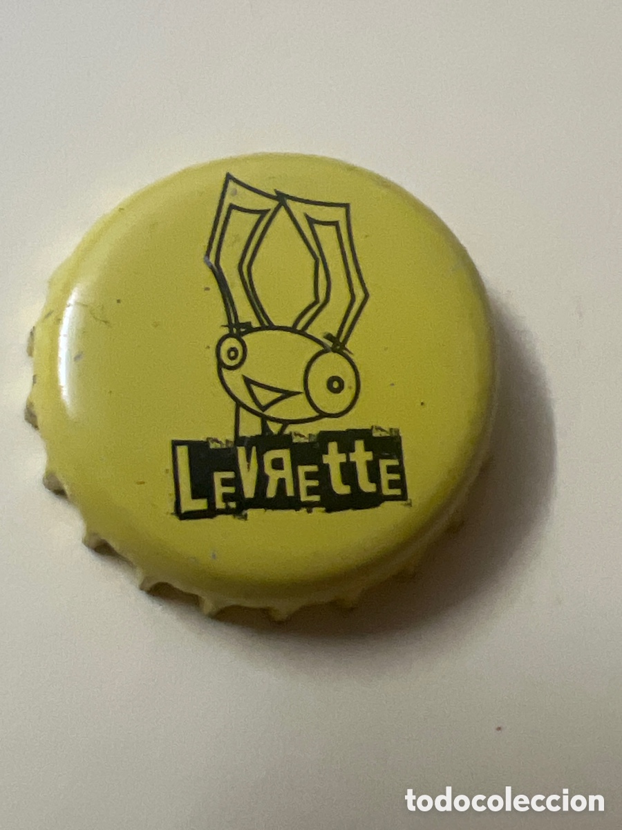 Colecionismo de cervejas: T4/X114/D3. CHAPA CERVEZA - Levrette -B&eacute;lgica