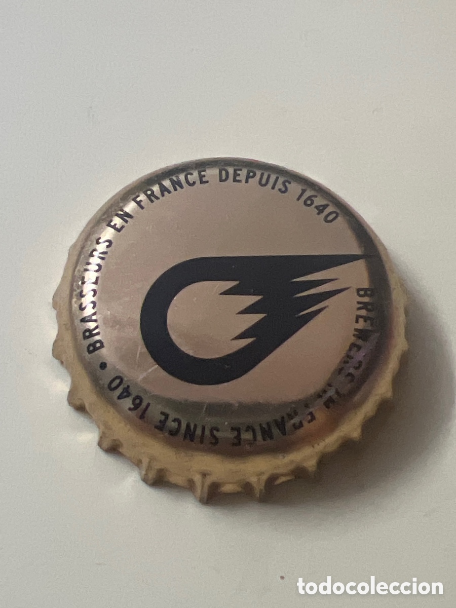 Coleccionismo de cervezas: T4/X114/E4. T4/X114/E2. CHAPA CERVEZA - BREWERS IN FRANCE SINCE 1640 BRASSEURS EN FRANCE DEPUIS 1640